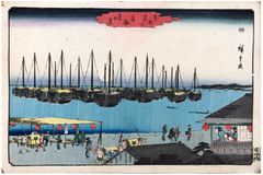 View of Takanawa in Moonlight by Ando Hiroshige