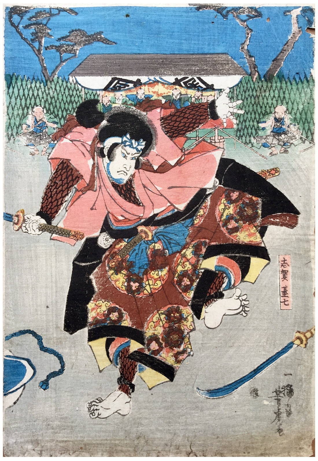 Warrior in Battle Scene Utagawa Kuniyoshi | Woodblock Prints World
