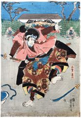 Warrior in Battle Scene by Utagawa Kuniyoshi