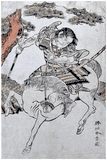 Warrior on Horse by Katsukawa Shunsho