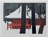 Winter in Nikko (Left) by Kiyoshi Saito