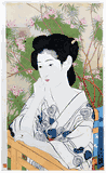 Woman at Hot Spring Hotel by Hashiguchi Goyo 1st Ed.