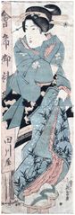 Woman at the Tagawaya Restaurant by Keisai Eisen