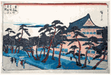 Zojo-ji Temple in Shiba by Ando Hiroshige