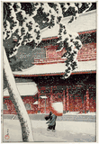 Zojoji Temple in Shiba by Kawase Hasui 1934 Ed.