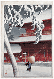 Zojoji Temple in Shiba by Kawase Hasui 1st Ed.