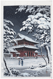 Zojoji Temple in Snow by Tsuchiya Koitsu
