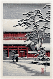 Zojoji Temple by Kawase Hasui