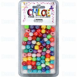 Chloe Hair Beads DIAMOND 100pc OPAQUE AB