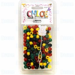 Hair Bead JMAICAN Round 200pc