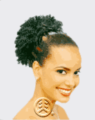 Janet Collection Premium Synthetic Hair Piece Afro Perm String Drawstring Ponytail