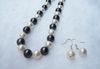 9-10mm good quality black & white pearls