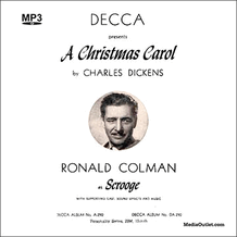 A Christmas Carol By Charles Dickens Ronald Colman CD, MP3, USB Stick
