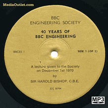 BBC Engineering Society 40 Years Of BBC Engineering CD, MP3, USB Stick
