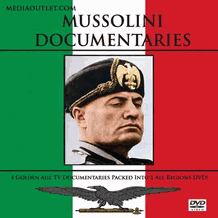 Benito Mussolini Documentaries DVD, MP4 Video Download, USB Drive