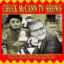 Chuck McCann 1960s New York City Kids TV Shows DVD, Download, USB