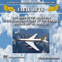 Civil Jets The Boeing 707 C135 Stratolifter KC135 Tanker DVD, MP4, USB