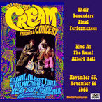 Cream: Farewell Concerts At Royal Albert Hall 1968 Plus Bonus MP4 DVD Cream: Farewell Concerts At Royal Albert Hall 1968 Plus Bonus MP4 DVD