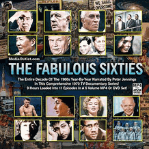 The Fabulous Sixties with Peter Jennings TV Docuseries MP4 Or DVD Set