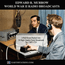 Edward R. Murrow WWII Radio Broadcasts MP3 Set CD, Download, USB Drive Edward R. Murrow WWII Radio Broadcasts MP3 Set CD, Download, USB Drive