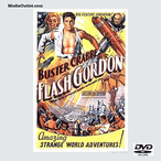 Flash Gordon 1936 Complete 13 Episode Movie Serial DVD, MP4, USB Drive