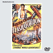 Flash Gordon 1936 Complete 13 Episode Movie Serial DVD, MP4, USB Drive