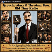 Groucho Marx & The Marx Bros OTR Radio Show MP3 Set DVD, Download, USB