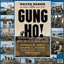 Gung Ho! 1943 Carlson's Raiders Randolph Scott DVD, Download, USB