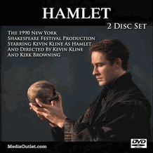 Hamlet (1990) Kevin Kline Diane Venora DVD, Download, USB Flash Drive
