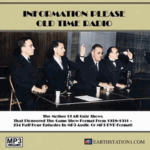 Information Please Radio Quiz Show MP3 DVD, Audio Download, USB Drive