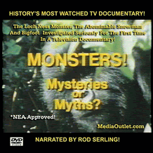 Monsters! Mysteries Or Myths? + Bonus Yeti Doc MP4 Video Download DVD