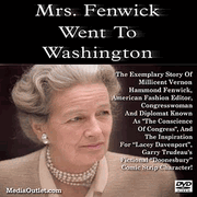 Mrs. Fenwick Went To Washington: Millicent Fenwick DVD, Download, USB Mrs. Fenwick Went To Washington: Millicent Fenwick DVD, Download, USB