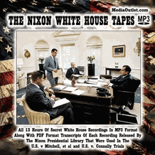 Nixon White House Tapes Watergate Scandal MP3 CDROM Download USB Drive
