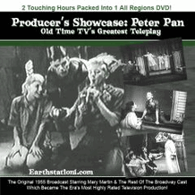 Peter Pan 1955 TV Production w/ Mary Martin DVD, MP4, USB Flash Drive