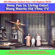 Peter Pan 1960 Color TV Production w/ Mary Martin DVD, MP4, USB Drive
