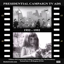 Presidential Campaign TV Ads 1952-1992 MP4 Video Download 4 DVD Set