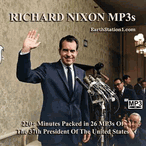 Richard Nixon MP3s Collection CD, MP3 Audio Download, USB Flash Drive