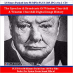 Speeches Of Winston Churchill MP3 & JPG Set CD-ROM Download USB Drive