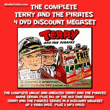 Terry And The Pirates Movie Serials Audio/Video MegaSet DVD, MP4, USB