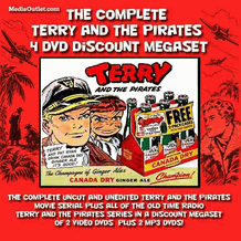 Terry And The Pirates Movie Serials Audio/Video MegaSet DVD, MP4, USB