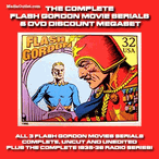 The Flash Gordon Movie & Radio SuperMegaSet DVD, MP3, MP4, USB Drive