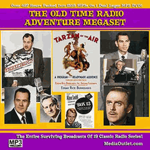 The Old Time Radio Adventure MegaSet MP3 DVD, Download, USB Drive