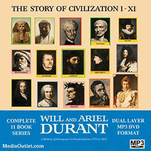 The Story Of Civilization: Will & Ariel Durant DVD, MP3 Download, USB