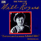 The Voice Of Will Rogers Comedy Record Album MP3 CD, Download, USB