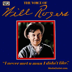 The Voice Of Will Rogers Comedy Record Album MP3 CD, Download, USB