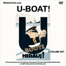 U-Boat! WWI & WWII German Submarines 3 MP4 Video Downloads Or 3 DVDs
