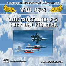 War Jets: The Northrop F-5 Freedom Fighter Tiger II T-38 DVD, MP4, USB