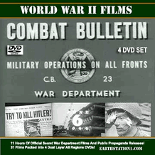 WWII Films: Combat Bulletins And Official War Films DVD, Download, USB