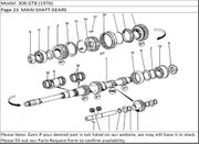 308 GTB (1976) Page 23  MAIN SHAFT GEARS