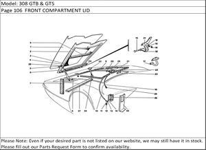308 GTB & GTS Page 106  FRONT COMPARTMENT LID